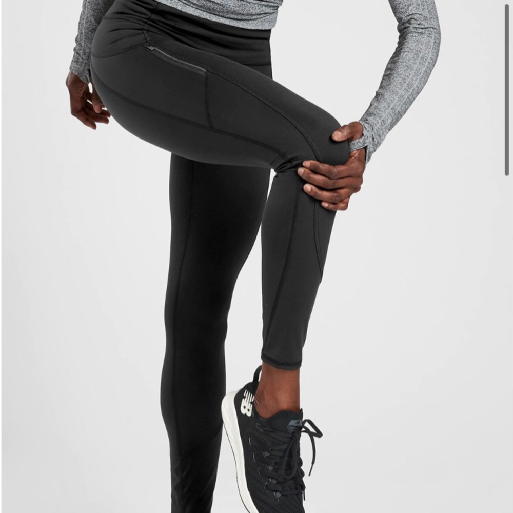 Athleta Small Tall Rainer Black Leggings
